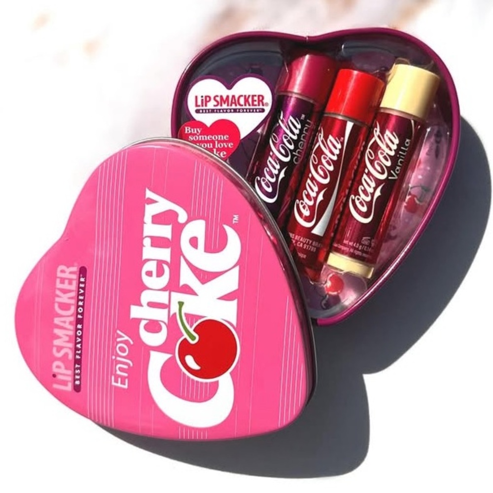 NWT Cherry Coke Lip Smacker Lip Balm Set